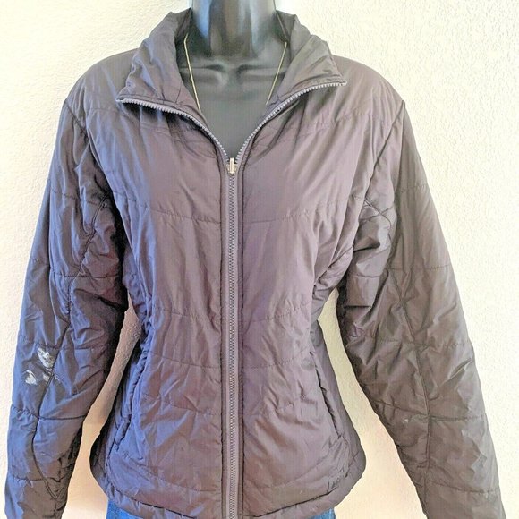 REI Grey Down Puffer Jacket Women's Size Large Zip Liner Piece - Picture 1 of 12